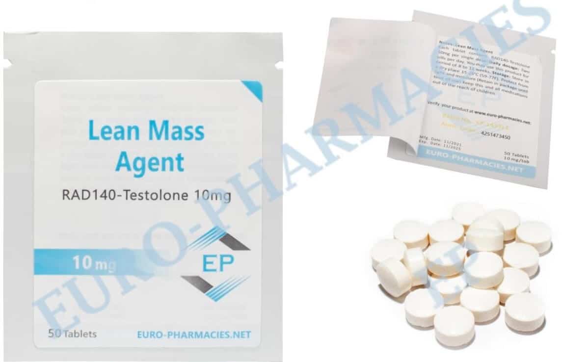 Lean Mass (Testolon RAD140) 10 mg Tabletten, 50 Stück, erhältlich bei Euro Pharmacies EU
