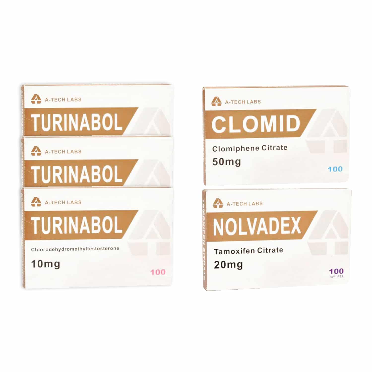 PACK LEAN MUSCLE LEVEL II (ORAL) TURINABOL + PROTECTION + PCT (8 WOCHEN) A Tech Labs
