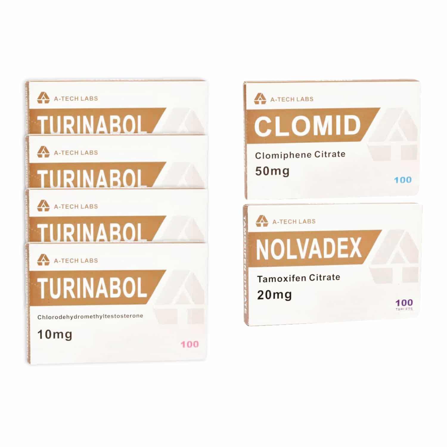 PACK LEAN MUSCLE LEVEL III (ORAL) TURINABOL + PROTECTION + PCT (8 WOCHEN) A Tech Labs