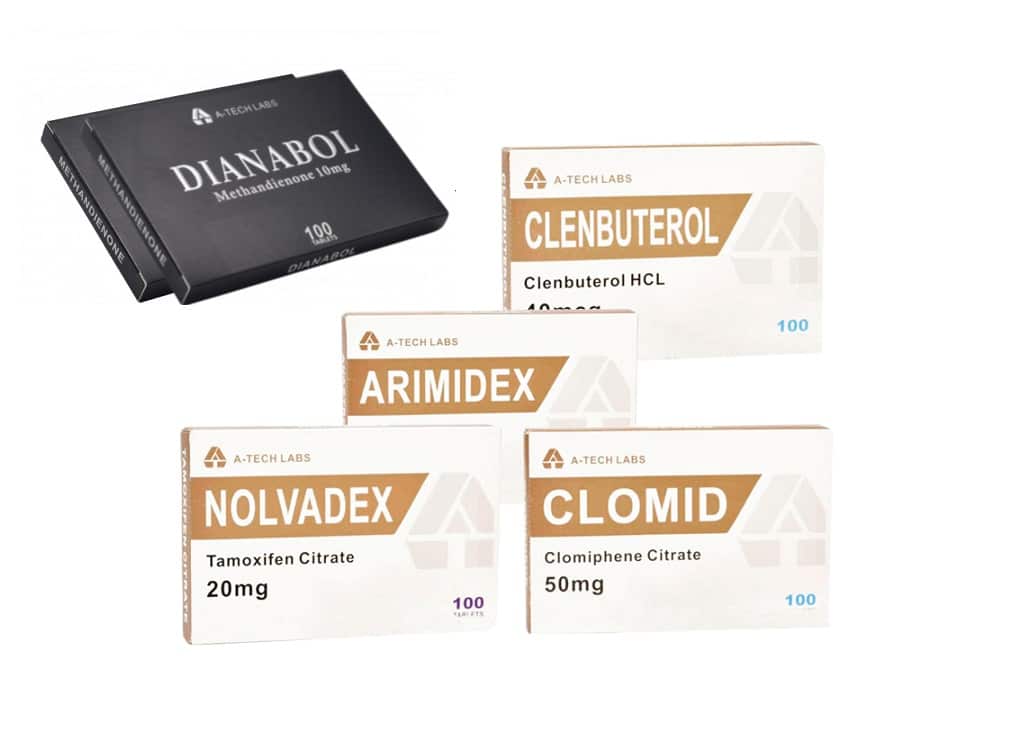 Orale Trockene Muskelpackung A Tech Labs Dianabol Clenbuterol PCT 8 Wochen 1