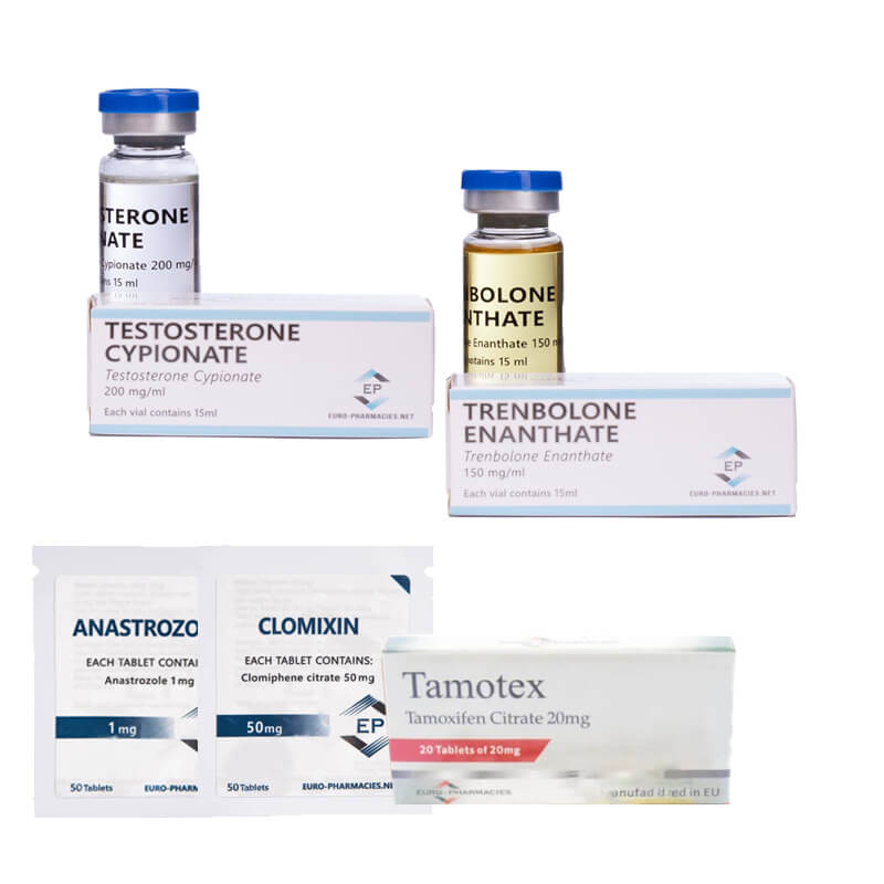 Paket zum Aufbau fettfreier Muskelmasse: Testosteron Cypionat + Trenbolon Enanthate (10 Wochen) Euro Pharmacies