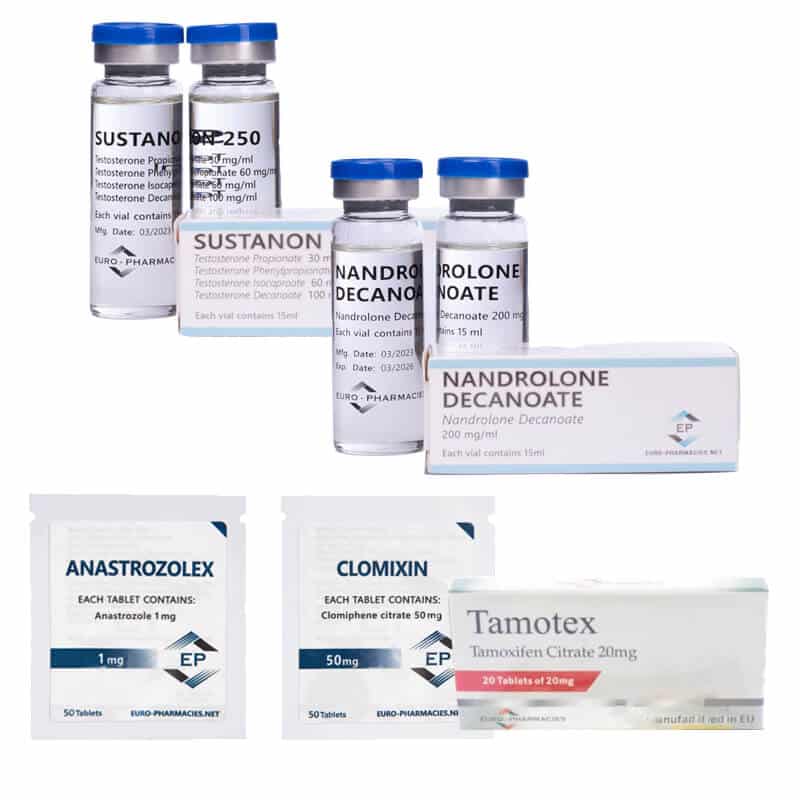 LEVEL II (INJEKT) Mass Gain Pack: SUSTANON 250 + DECA 250 + PCT (8 Wochen) Euro Pharmacies
