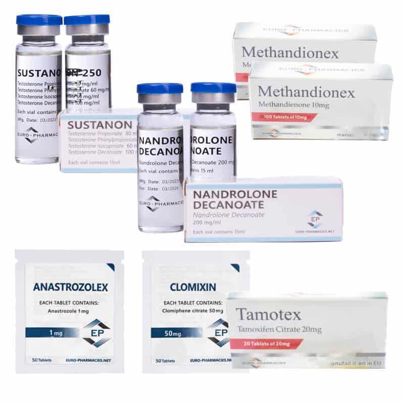 LEVEL III (INJEKT) Mass Gain Pack: SUSTANON + DECA + DIANABOL (8 Wochen) Euro Pharmacies