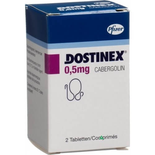 Dostinex 0,5 mg Tabletten Cabergolin Pfizer 2 Tabletten