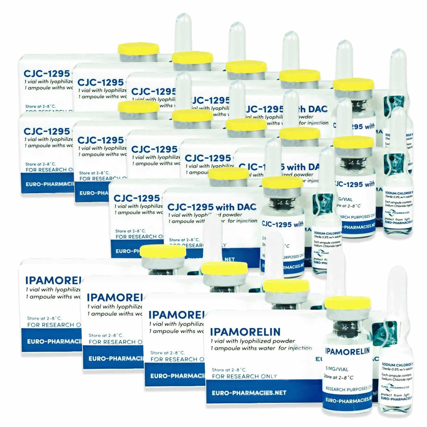 Anti-Age-Peptide-Packung Euro Pharmacies Ipamorelin CJC 1295 DAC (12 Wochen)