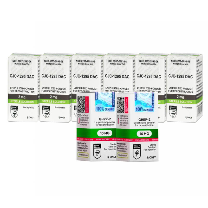 Peptidpaket für mittleren Massezuwachs GHRP 2 CJC 1295 DAC Hilma Biocare (12 Wochen)