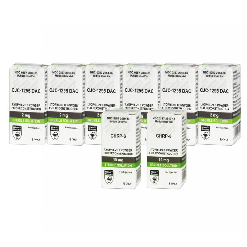 Peptidpaket für mittleren Massezuwachs GHRP 6 CJC 1295 DAC Hilma Biocare (12 Wochen)