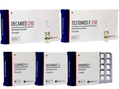 4er-Packung Masseaufbau INJEKT Enanthat 250 DECA 8 Wochen Deus Medical 463×348