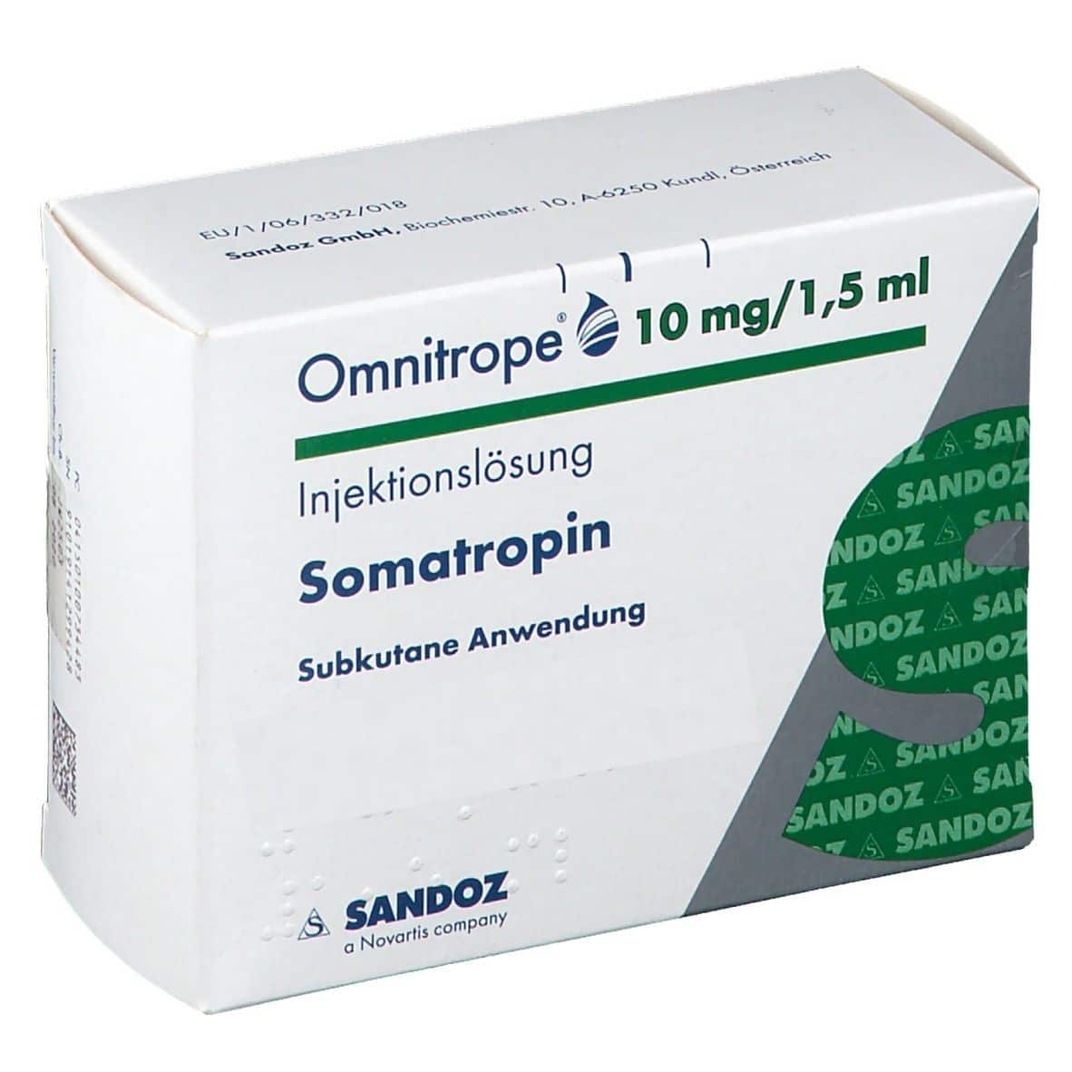 Somatropin Omnitrope 30 IE 10 mg 1,5 ml Kartusche Sandoz