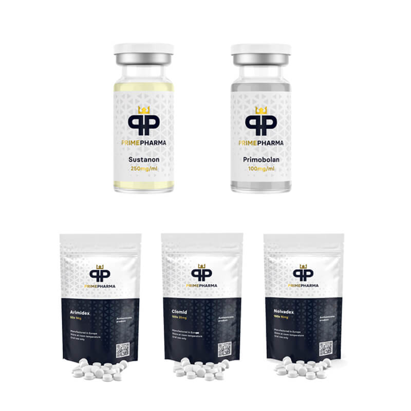 LEAN MUSCLE PACK (INJEKTION) SUSTANON + PRIMOBOLAN + PCT (8 Wochen) PRIME PHARMA