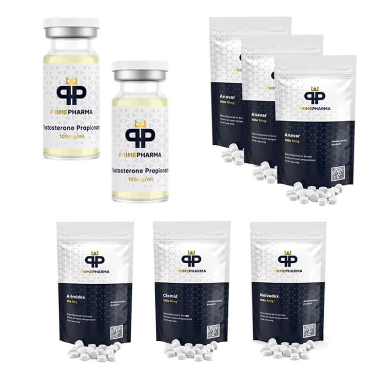 Pack prise de force Anavar Test P 6 semaines Stéroides oraux Prime Pharma