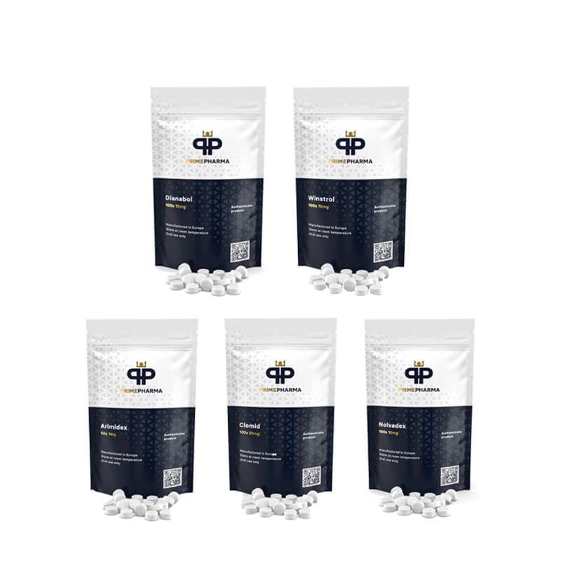 Muskelaufbau-Paket: Orale Steroide Dianabol + Winstrol (4 Wochen) PRIME PHARMA