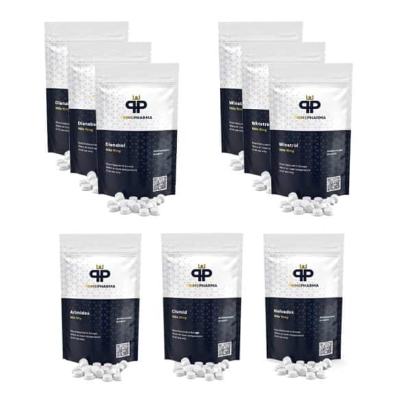Muskelaufbau-Paket: Orale Steroide Dianabol + Winstrol (8 Wochen) PRIME PHARMA