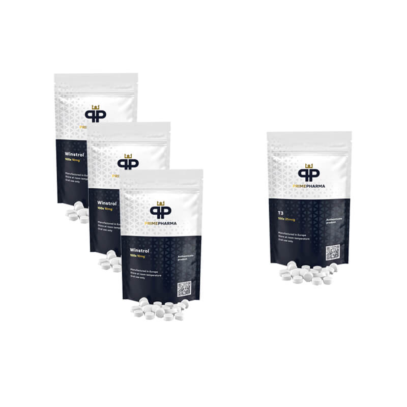 Stanozolol + T3 Cytomel Trockenpackung Orale Steroide (8 Wochen) PRIME PHARMA