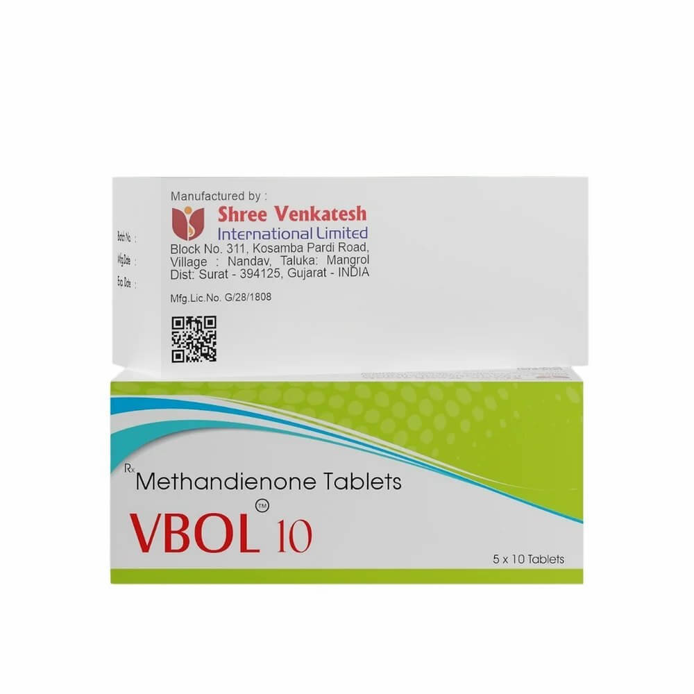 VBOL – Methandienon Dianabol 10 mg (50 Tabletten) – Shree Venkatesh
