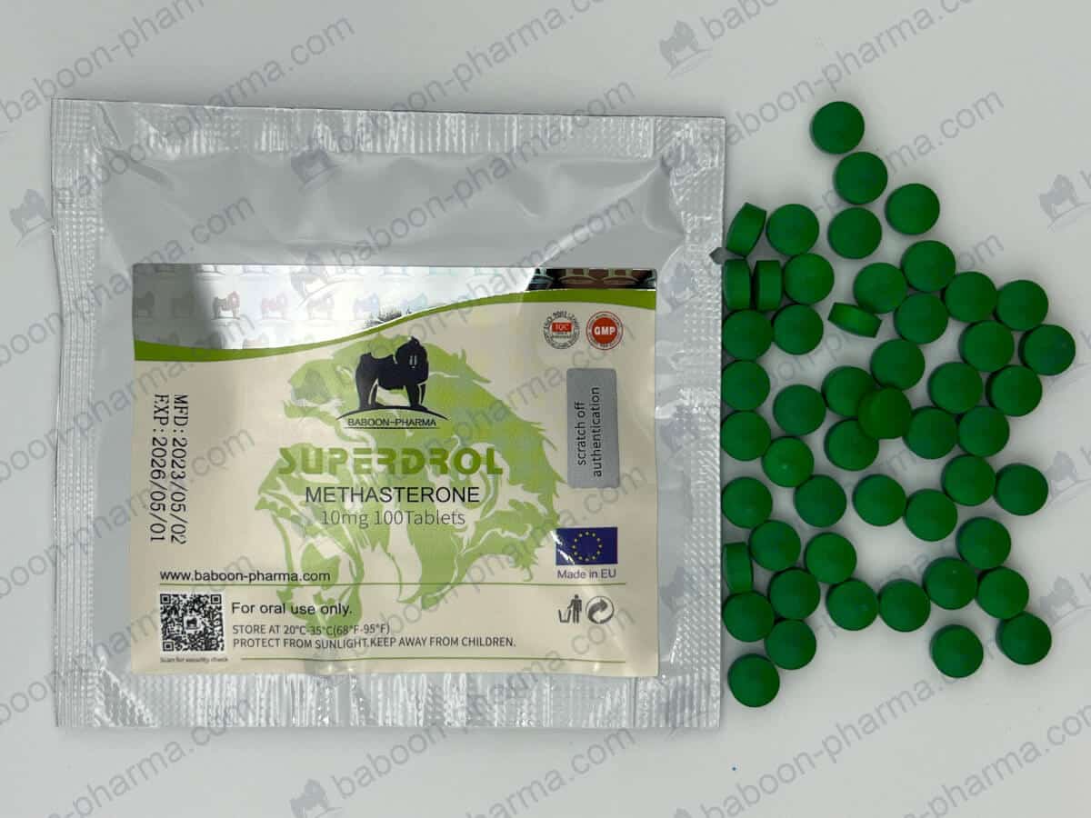 Baboon Pharma Superdrol 10 1 Tabletten zum Einnehmen