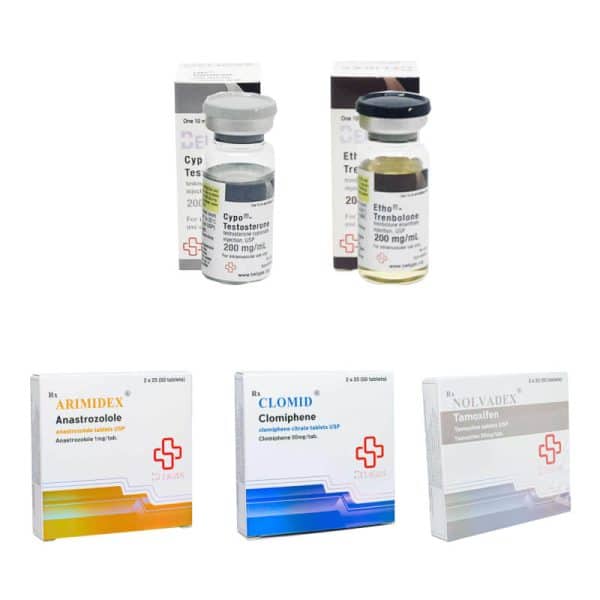 Paket zum Aufbau fettfreier Muskelmasse: Testosteron Cypionat + Trenbolon Enanthate (10 Wochen) Beligas Pharmaceuticals International