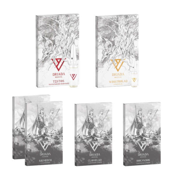 Trockenmassezuwachs-Paket LEVEL I INJECT ENANTHATE WINSTROL PROTECTION PCT 8 Wochen Driada Medical