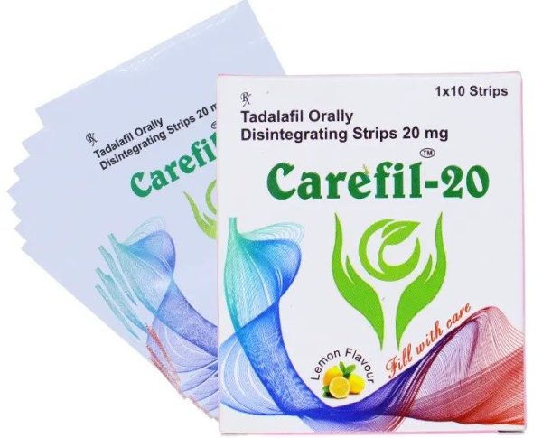 Carefill 20 mg Tadalafil ODS, 100 Tabletten, erhältlich in der EU-Apotheke