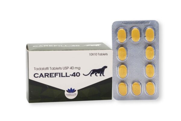 Carefill 40 mg Tadalafil, 100 Tabletten, erhältlich in der EU-Apotheke