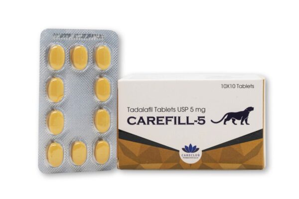 Carefill 5 mg Tadalafil, 100 Tabletten, erhältlich in der EU-Apotheke