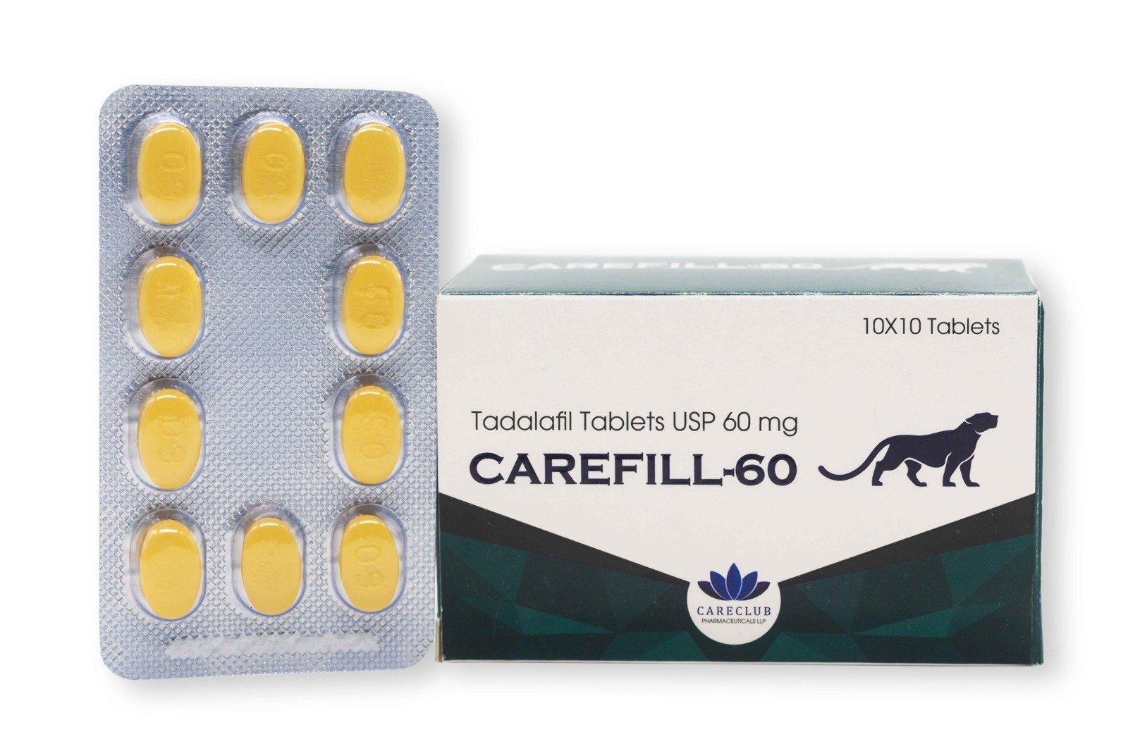 Carefill 60 mg Tadalafil, 100 Tabletten, erhältlich in der EU-Apotheke