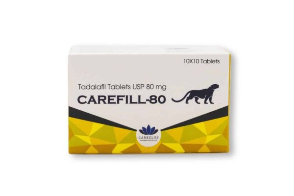 Carefill 80 mg Tadalafil, 100 Tabletten, erhältlich in der EU-Apotheke