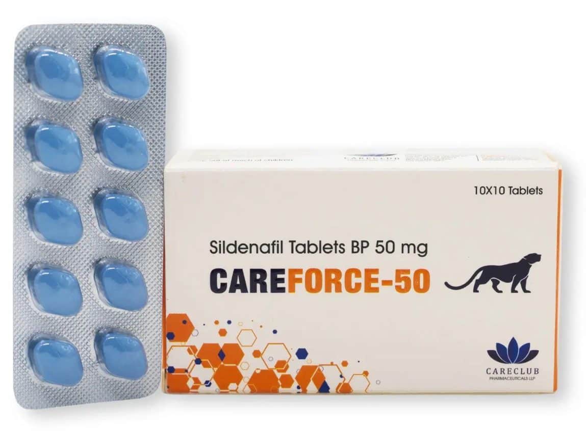 Careforce 50 mg Sildenafil BP 100 Tabletten (Apotheke EU)