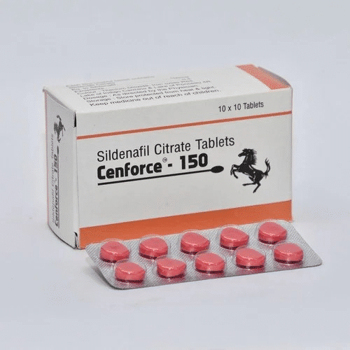 Cenforce 150 mg Sildenafil Citrat, 100 Tabletten, erhältlich in der EU-Apotheke