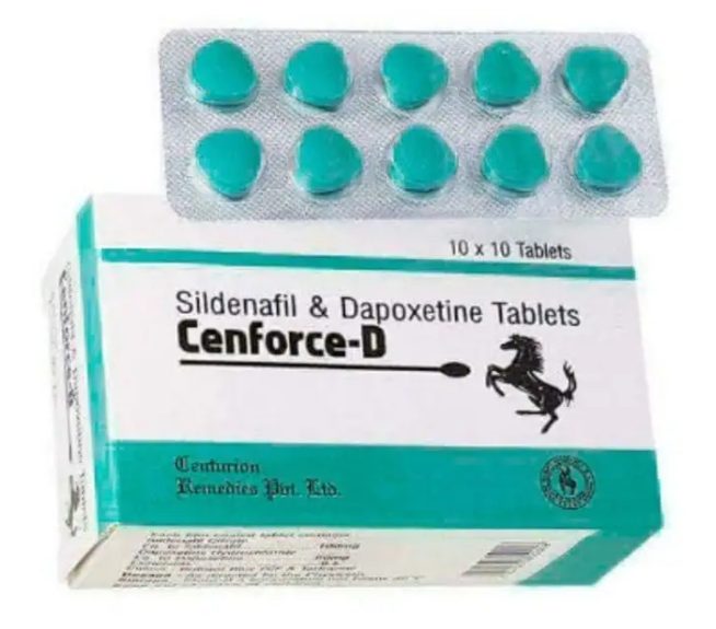 Cenforce D 160 mg Sildenafil + Dapoxetin, 100 Tabletten, erhältlich in der EU-Apotheke