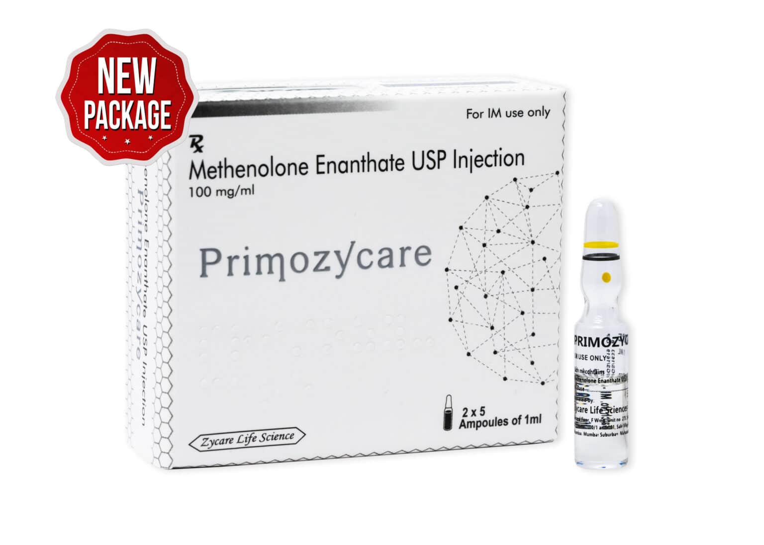 PRIMOZYCARE Methenolon Enanthate USP Injektionslösung 100 mg 1×10 1