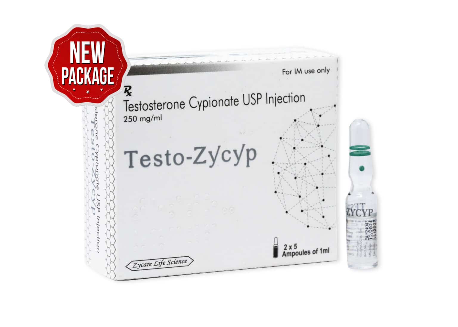 TESTO ZYCYP Testosteron Cypionat Inj. 250 mg 1×10 1