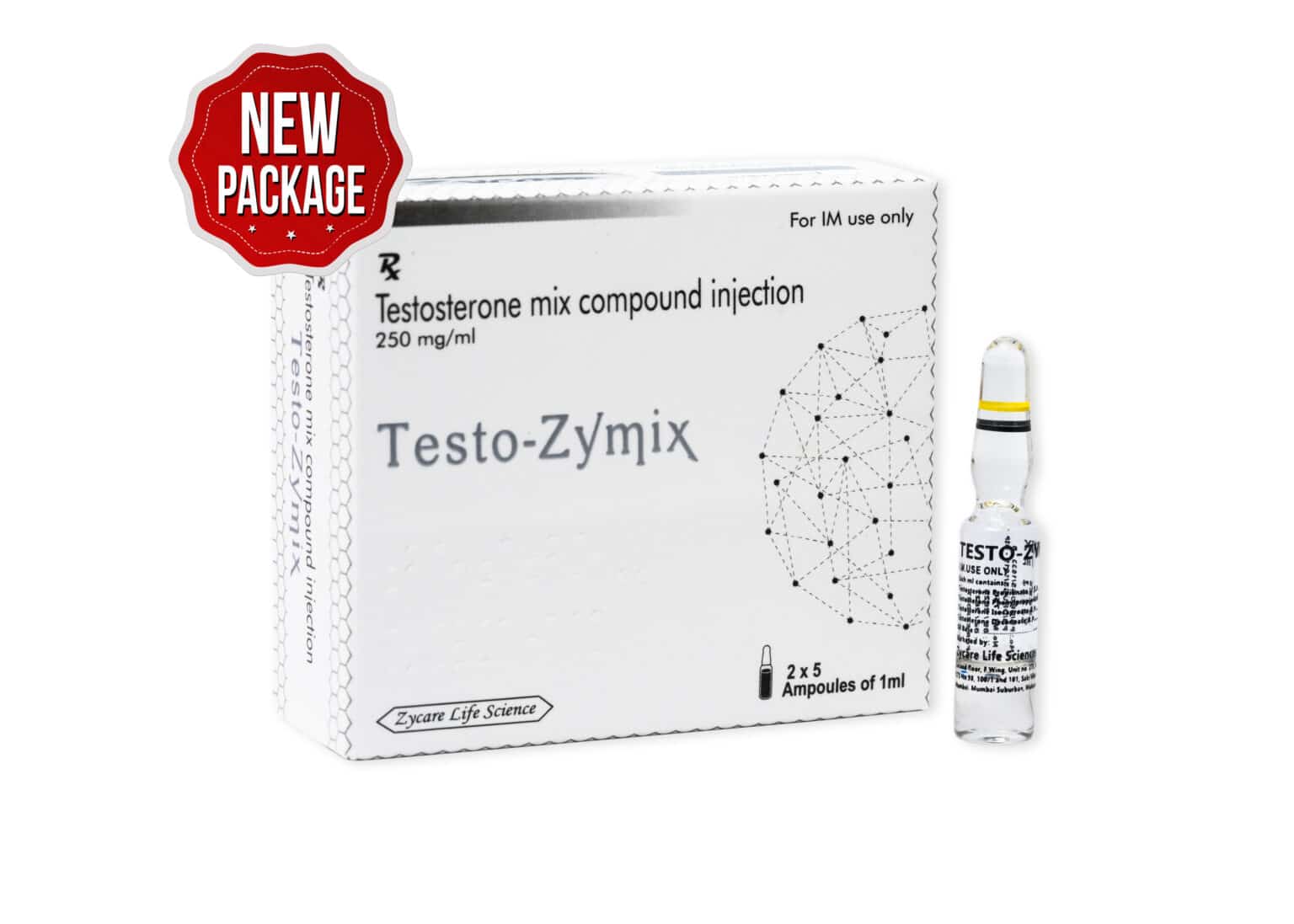 TESTO ZYMIX Testosteronmischung 250 mg 1×10 1
