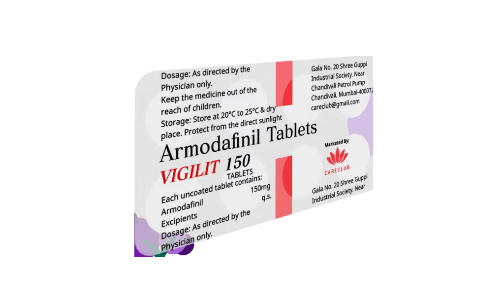 Vigilit 150 mg Armodafinil 150 mg, 100 Tabletten, erhältlich in der EU-Apotheke.