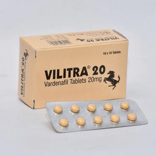Vilitra 20 mg Vardenafil 100 Tabletten, erhältlich in der EU-Apotheke