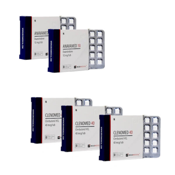 Fortgeschrittenes Abnehmpaket für Frauen Anavar Clenbuterol 8 Wochen Deus