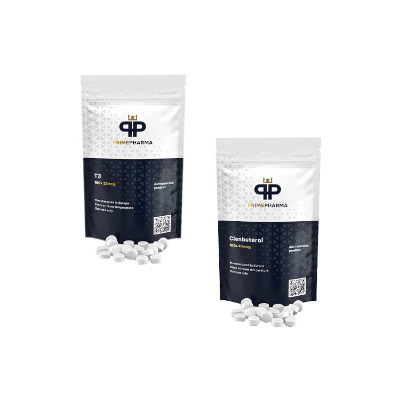 Prime Pharma Abnehmpaket für Frauen CLENBUTEROL + T3 (8 Wochen)