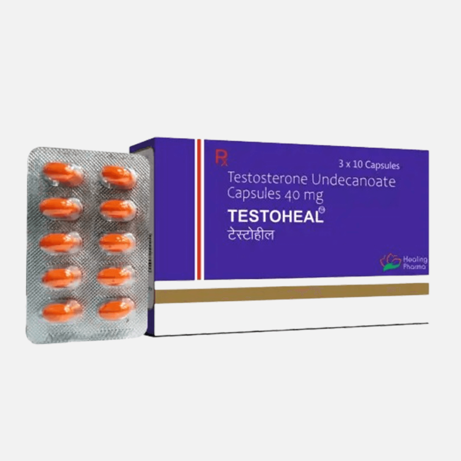 Testoheal 40 mg (Testosteron-Undecanoat-Kapseln) Driada Medical