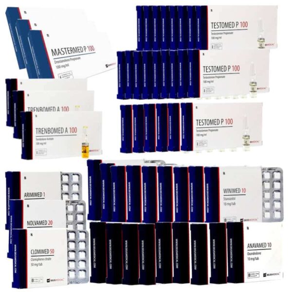 EXTREMES LEAN MASS GAIN PACK Testosteron Propionat, Trenbolonacetat, Mastzellprogesteron, Anavar, Winstrol, oral, 16 Wochen, DEUS