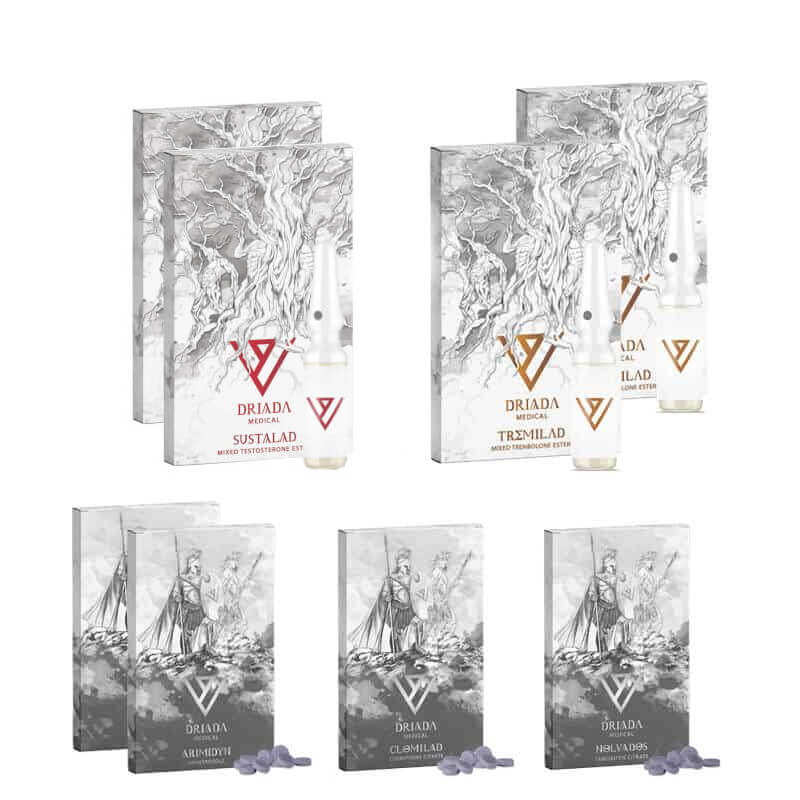 Packen Sie Magermasse fortgeschritten 10 Wochen Sustanon Tri Tren Driada Medical 1