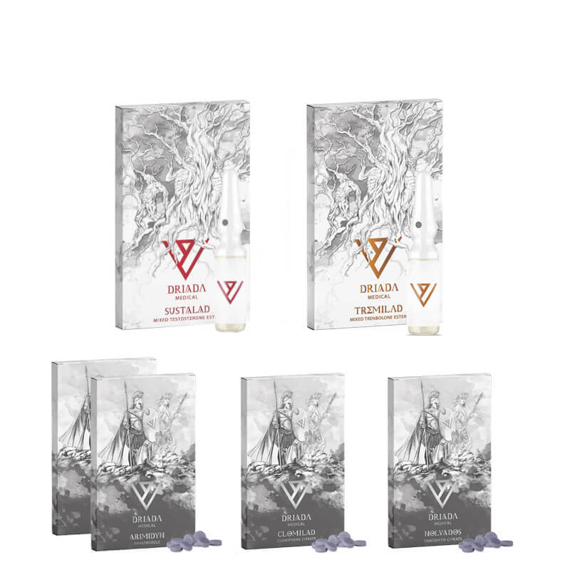 Packen Sie Muskelmasse 10 Wochen lang Sustanon Tri Tren Driada Medical 1