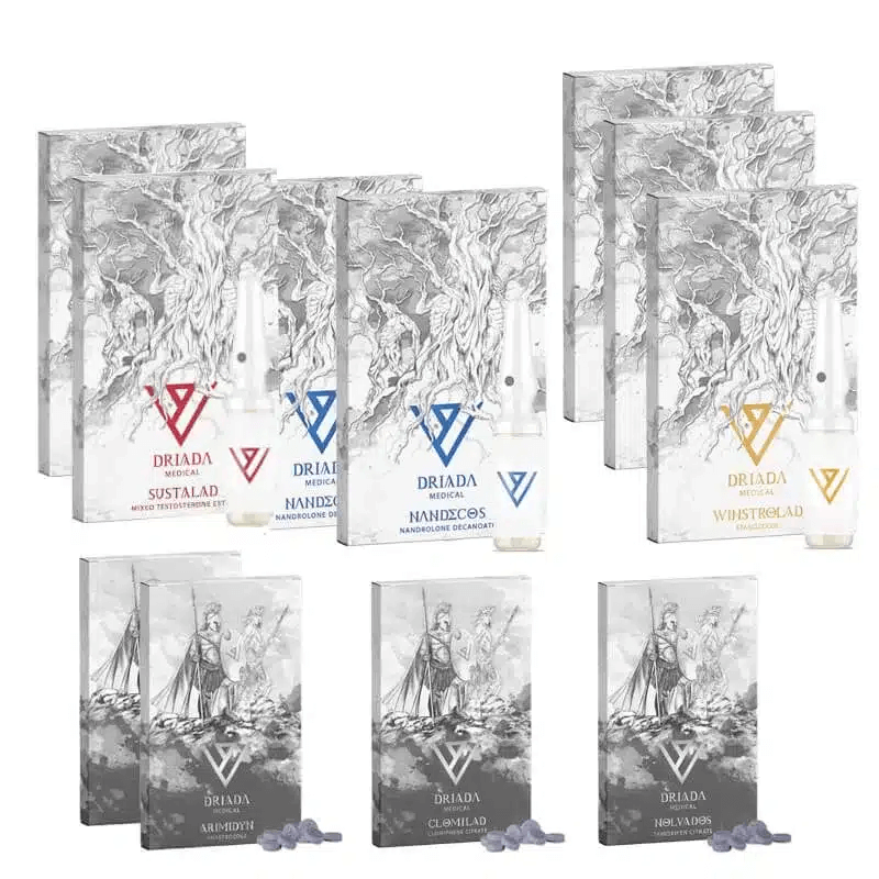 Trockenmasseaufbau-Paket (INJEKTION) SUSTANON + DECA + WINSTROL (8 Wochen) Driada Medical