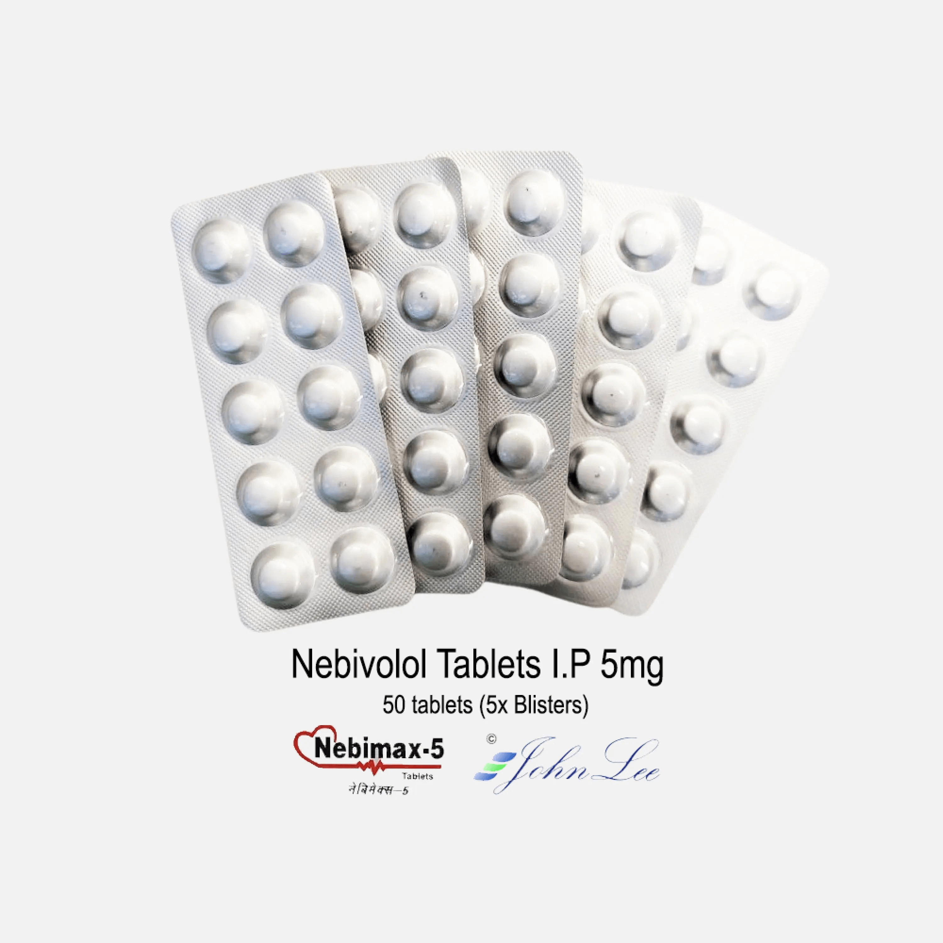 Nebivolol 5 mg Nebimax 5, 50 Tabletten, 5 Blisterpackungen, Driada Medical