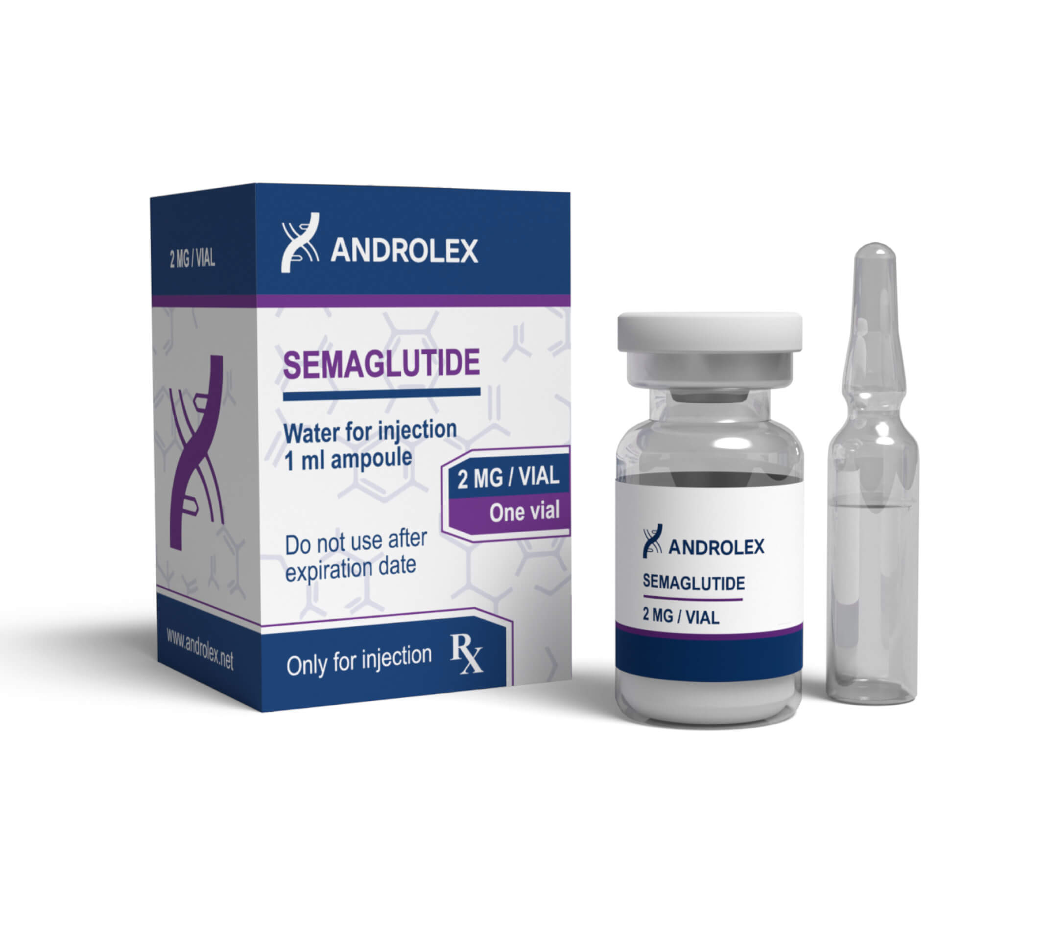 Androlex Semaglutid 2 mg Durchstechflasche