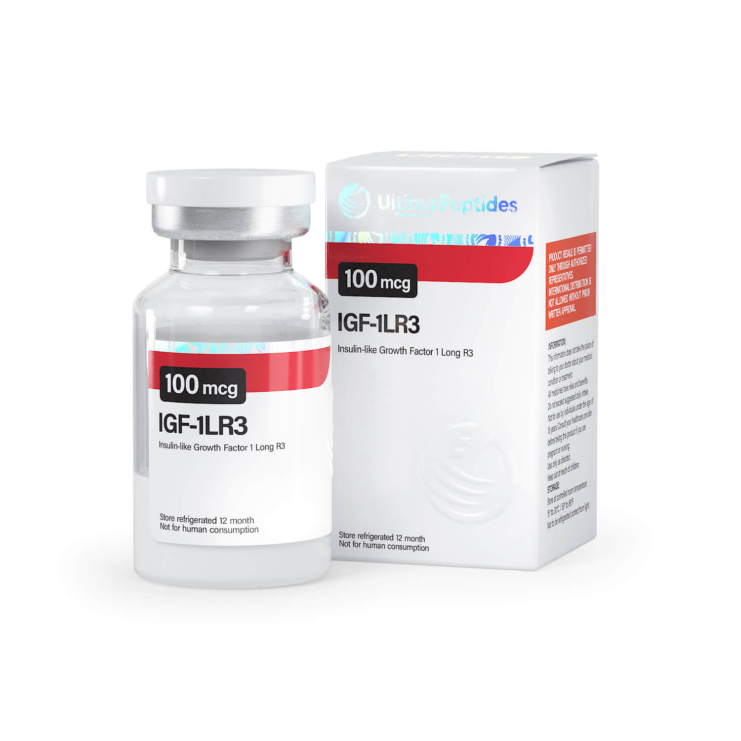 Ultima-IGF-1 LR3 0,1 mg – 1 Durchstechflasche à 100 µg – UltimaPeptides USA