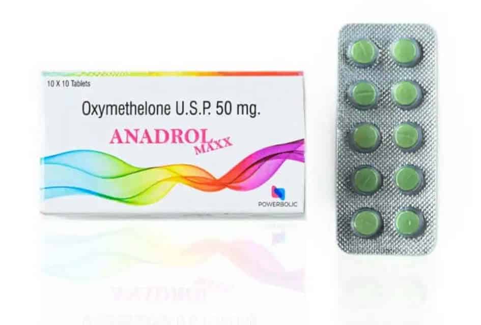 ANADROL MAXX – Oxymetholon USP 50 mg, 100 Tabletten – POWERBOLIC