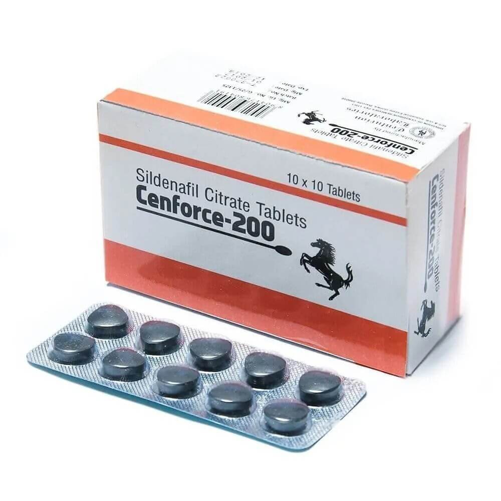 Cenforce 200 mg (Sildenafilcitrat 200 mg) (100 Tabletten) - CENTURION