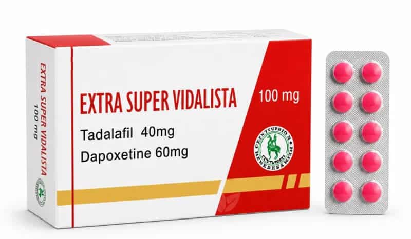 EXTRA SUPER VIDALISTA (Tadalafil + Dapoxetin) (100 Tabletten) - CENTURION