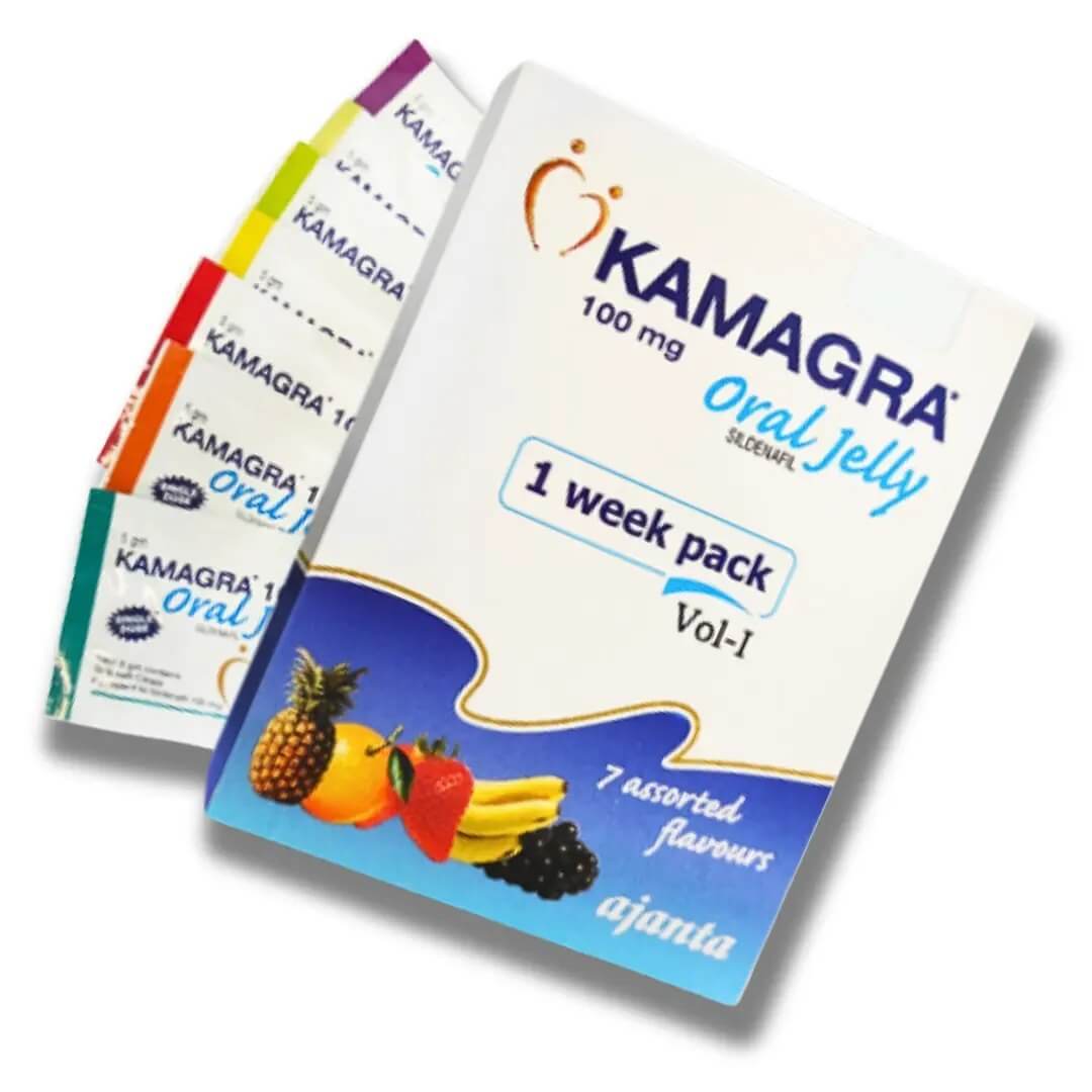 KAMAGRA ORAL JELLY 100 MG (Sildenafil Citrat + Dapoxetin 100mg) (1x7 Gel)