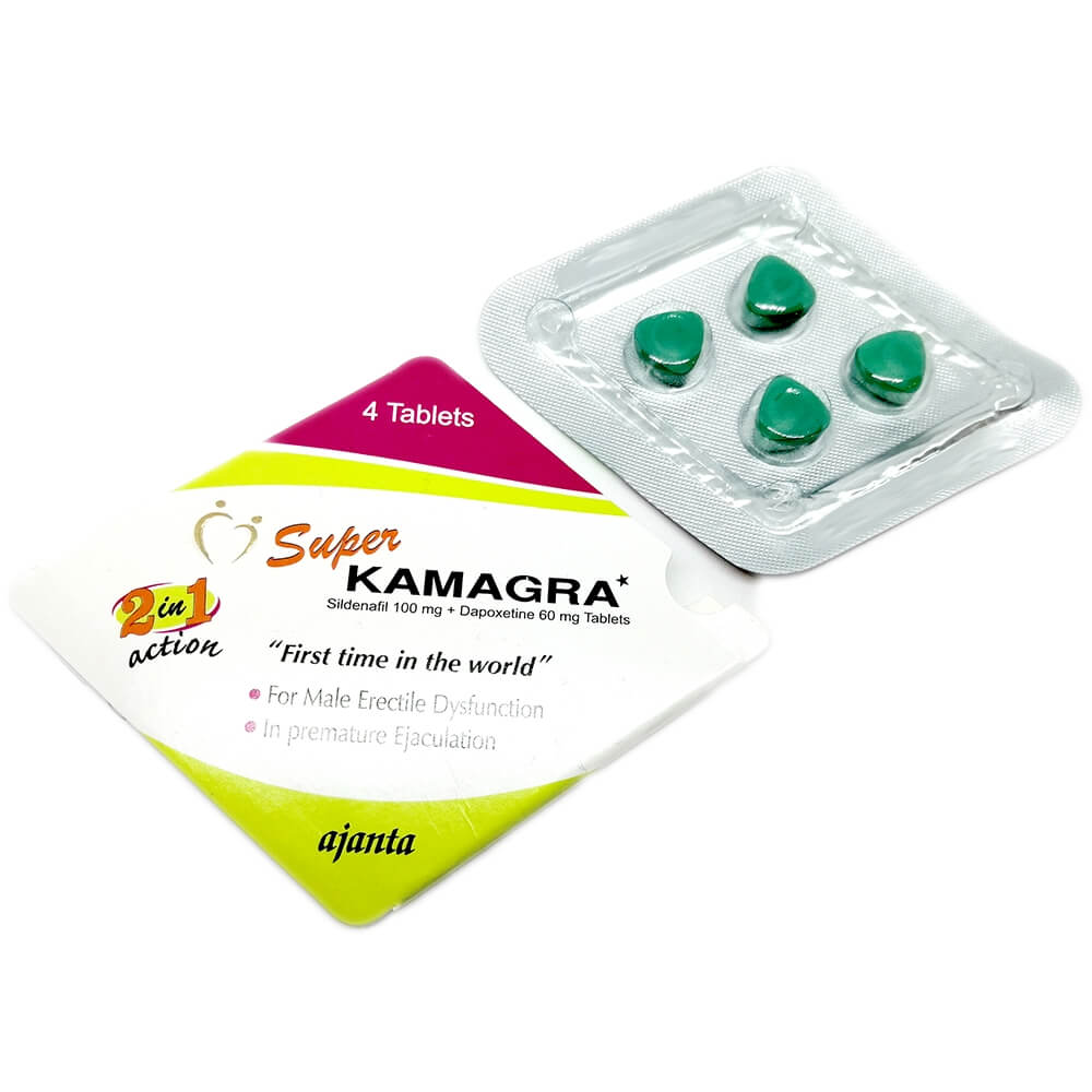 SUPER KAMAGRA (Sildenafil Citrat + Dapoxetin) (4 Tabletten)